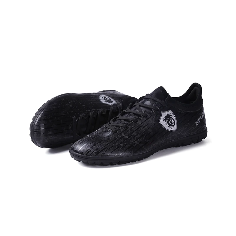 Ibuller/мужские футбольные бутсы с носками; домашняя футбольная обувь для мальчиков; детские футбольные бутсы; детские спортивные кроссовки для тренировок; 33-44; S135 - Цвет: Black