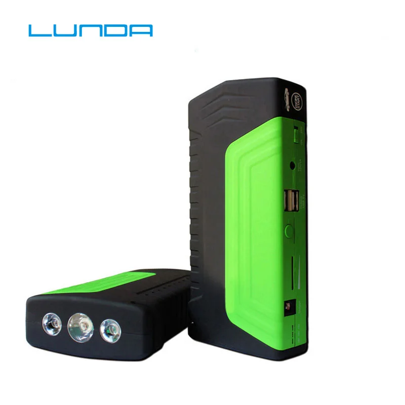 LUNDA High-capacity Car jump starter Mobile Devices digital products power bank charger pack for auto vehicle starting TM15green