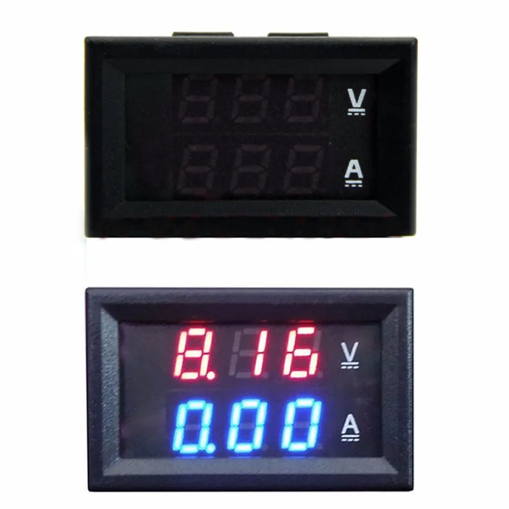 

Newest DC 100V 50A Voltmeter Ammeter Blue + Red LED Amp Dual Digital Volt Meter Gauge