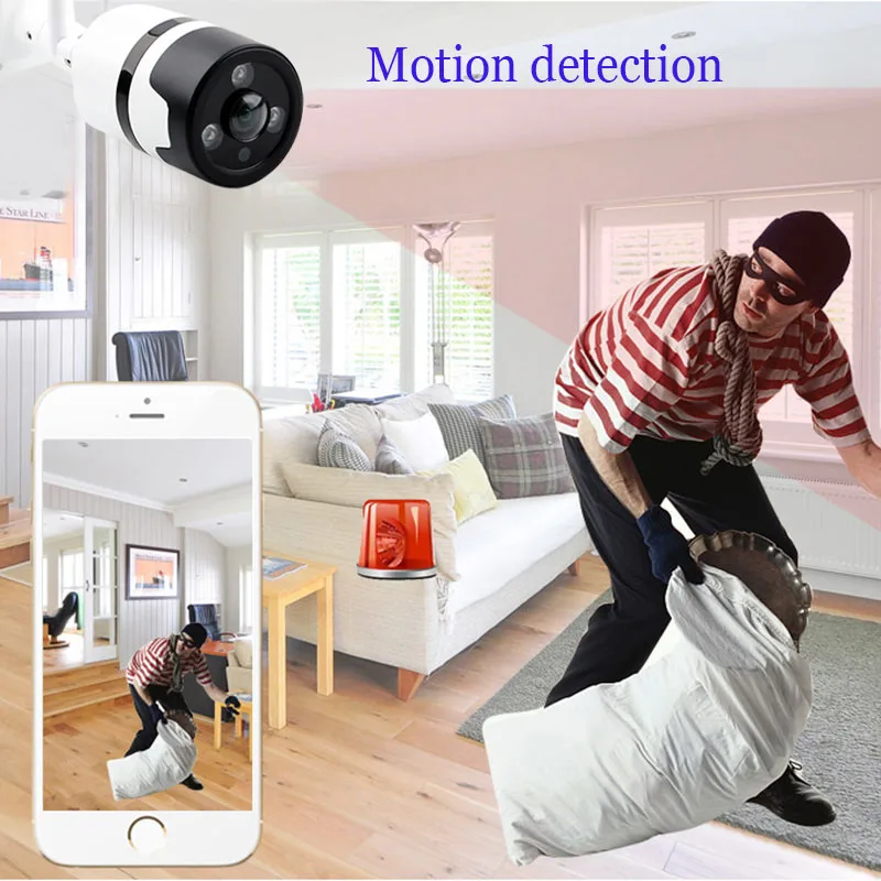 IP камера N_eye 3 мп водонепроницаемая цилиндрическая wi fi 360 беспроводная
