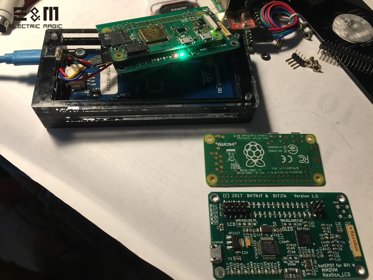 3 2 дюймовый ЖК экран MMDVM точка доступа 20 МВт УВЧ интегрированная панель для Raspberry Pi