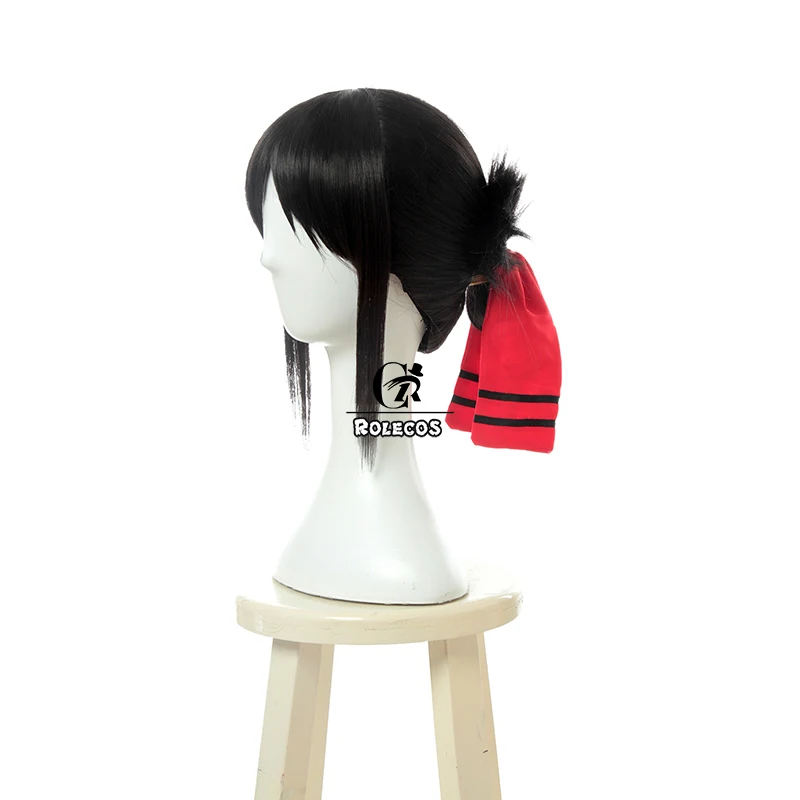 ROLECOS аниме Kaguya sama: Love is War Косплей волосы Shinomiya Черные Волосы Gir синтетические 40 см