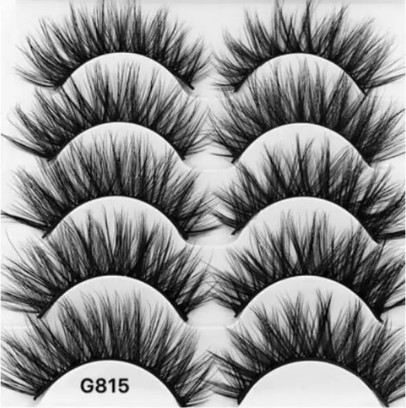 

50 box 250 pairs Mink Fake Eyelashes 3 Pairs 3D Natural False Eyelashes 3d Mink Lashes Soft Eyelash Extension Makeup Kit Cilios