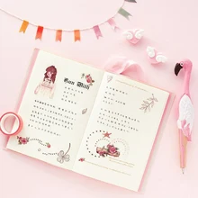 Милый каваи галстук-бабочка блокнот дневник планировщик для детей канцелярские принадлежности