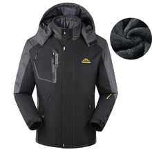 8XL Мужские Зимние флисовые спортивные куртки для улицы теплые водонепроницаемые пальто походные альпинистские горнолыжная ветровка MA160