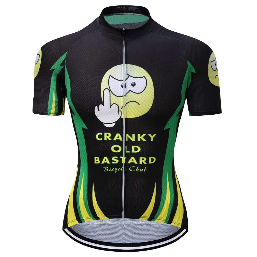 

2017 various styles short sleeve cycling jerseys Hot Sale Men Cycling Jersey Mountain Bike Bicycle Quick Dry CRANKY OLD BASTARD