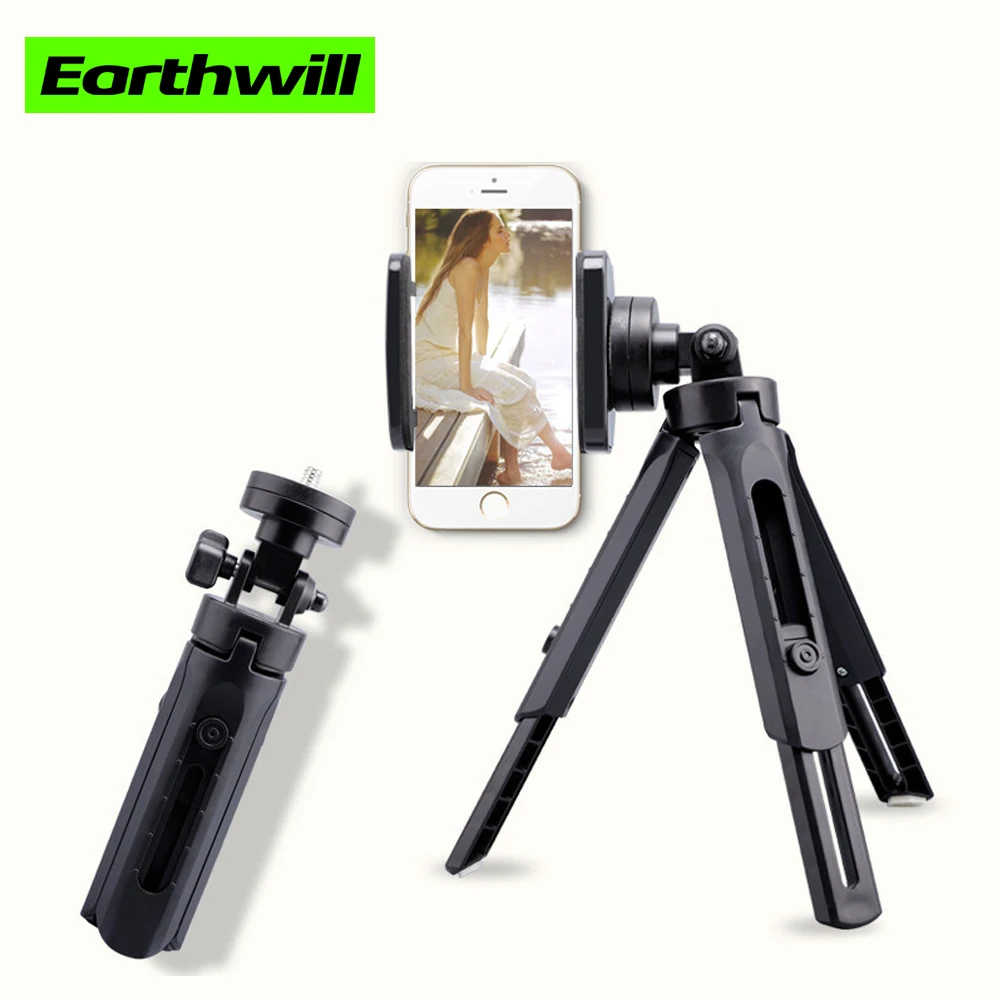  Mini self-timer retractable convenient tripod folding desktop camera mobile phone holder universal 