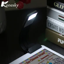 Светодиодная лампа для чтения USB перезаряжаемая затемняемая Ночная лампа Регулируемая яркость Гибкая книга свет клип на для книги Ipad и многое другое