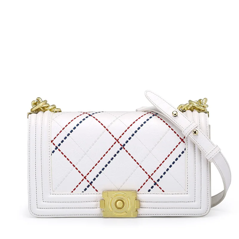 

Famous Brand Leather Messenger Bags Luxury Shoulder Bag Quilted Designer Handbags Women Pink Bag Vintage Small Crossbody Bags
