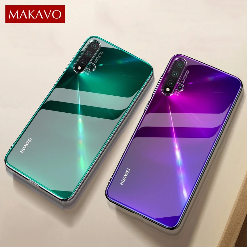 Rzants For Huawei Nova 5T Huawei Nova 4E Nova 7i Case Hard [Blade]  Shockproof Slim Crystal Clear Cover funda Casing