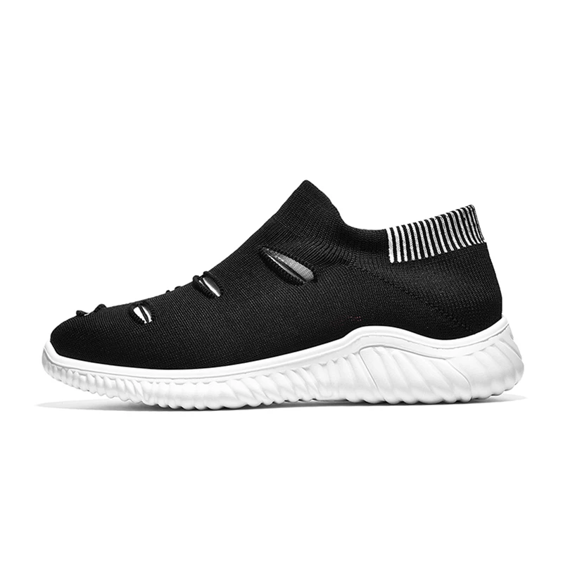 New Summer Hot Sale Man Casual Shoes Breathable Light Fashion Male Loafers Adult Outdoor Soft Non-slip Black Men Sneakers