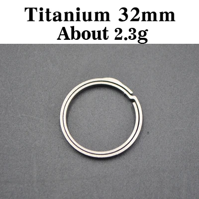 TiTo титановый сплав EDC брелок Открытый портативный круг quickdraw инструмент Высокая прочность и легкий 32 мм - Цвет: titanium32mm