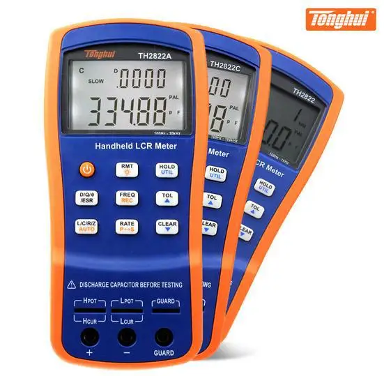 

TH2822A Handheld LCR Meter Accuracy-0.25%, 100/120/1k/10kHz
