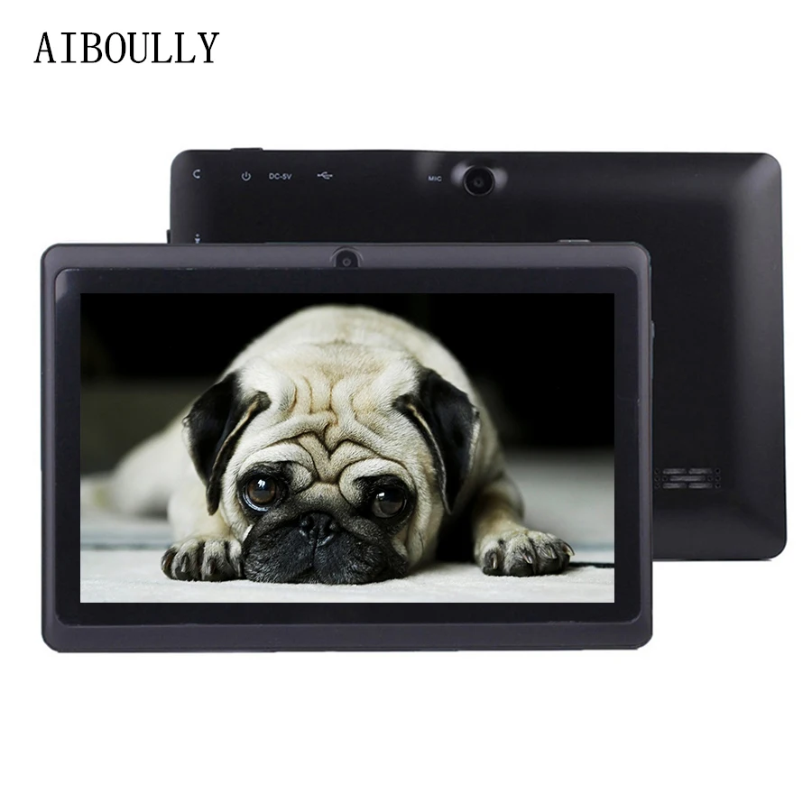 

AIBOULLY Brand New 7 inch Android 6 Tablets Quad Core 1GB Ram 8GB 6.0 OS WiFi Tablet pc OTG Stylus Pen Rubber case Draw Tab 7''