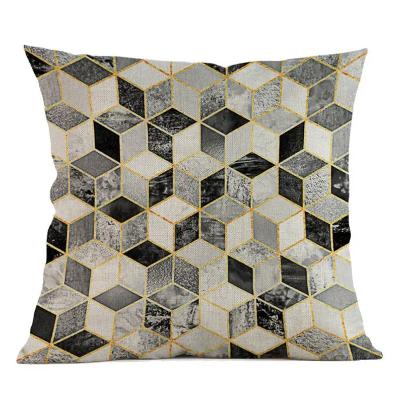 Geometric  Pillow Case Waist Cushion Cover Sofa Home Decor01