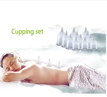12 cups Chinese Medical Vacuum Body massager magnetic Acupunture Vacuum Cupping Set Portable Massage Therapy health