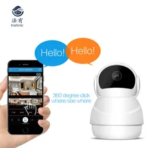 FAIYOU WIFI Mini CCTV Camera IP P2P HD Video 2MP 1080P Night Vision 10m Rotation 355 Degree and Vertical 80 Degree Memory Up to