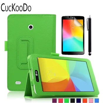 

CucKooDo Premium Folding Folio Smart PU Leather Case For GPad 7.0/G pad F 7.0 (V400/V410/VK410/UK410/LK430) +Film +Pen