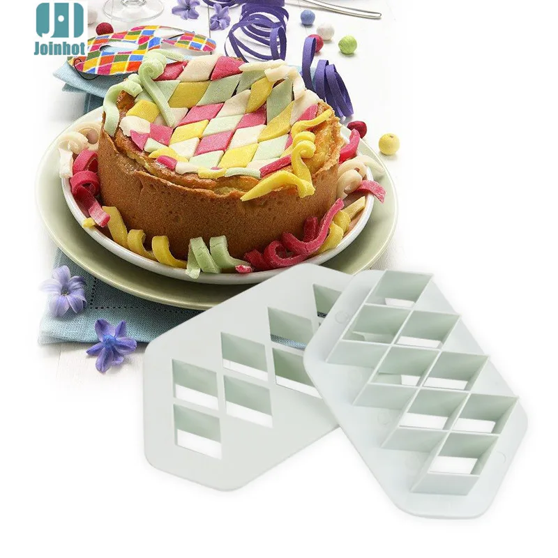 2 pcs plastic fondant cutter cake mold fondant mold fondant cake