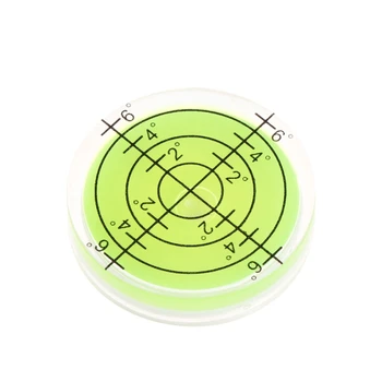 

32x7mm Bulls-eye Bubble Degree Marked Surface Spirit Level For Camera Circular C90A