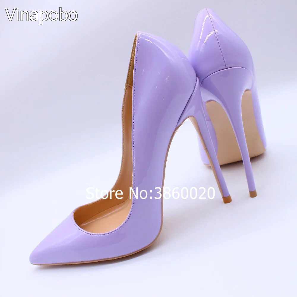 

Luxury Shoes Women Designers Extreme High Heels Woman Slip-on purple Wedding Shoes Bridal Plus Size 35-43 High Quality Shoes