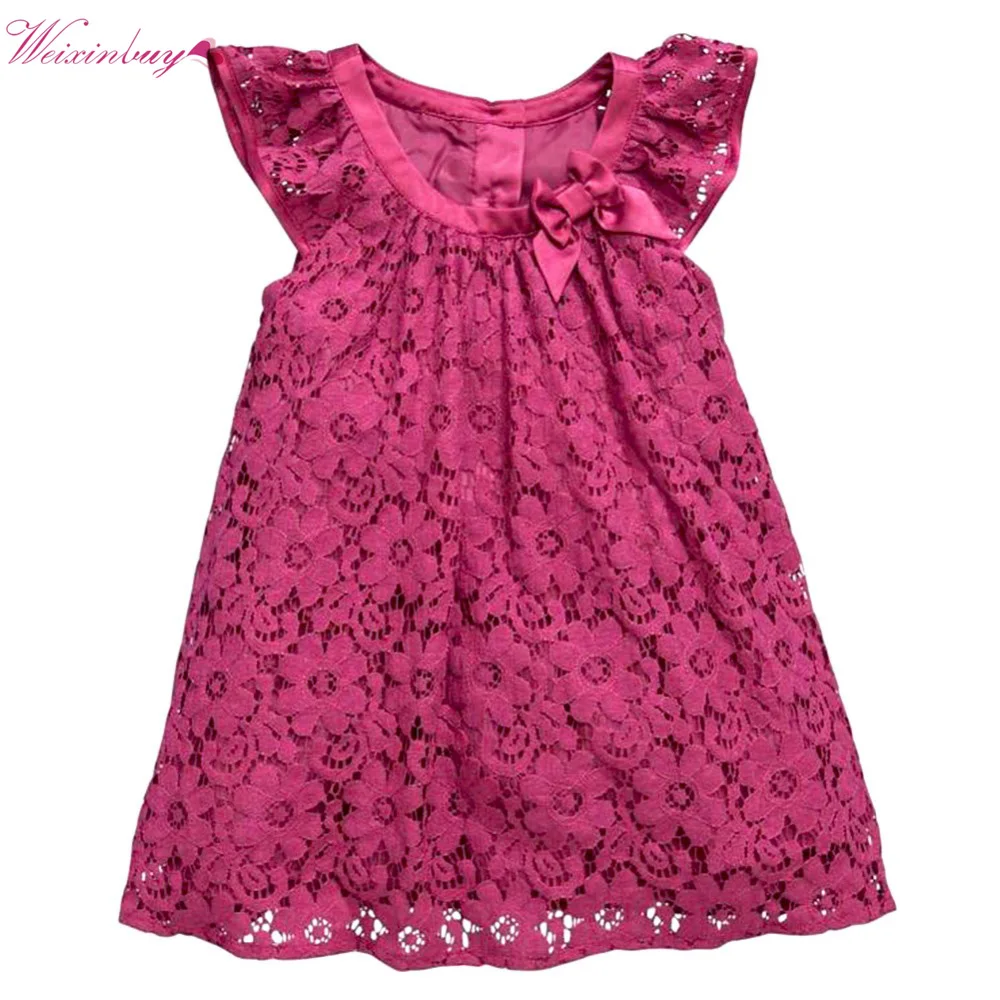 

Cute Kid Baby Girl Summer Dresses Flower Lace Princess Dress Fashion Sundress