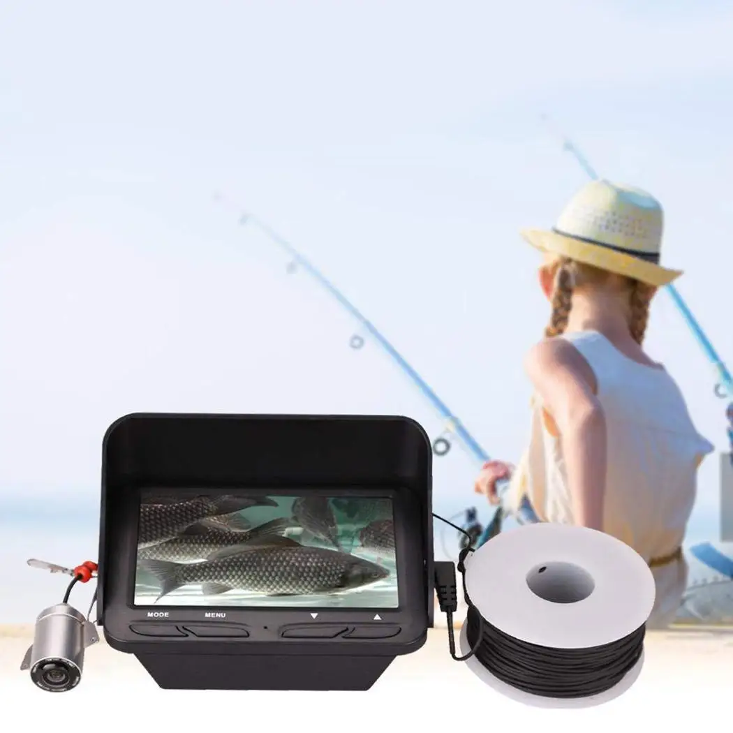 Fish Finder Underwater Digital Fishing Camera LCD Monitor IR Night Vision