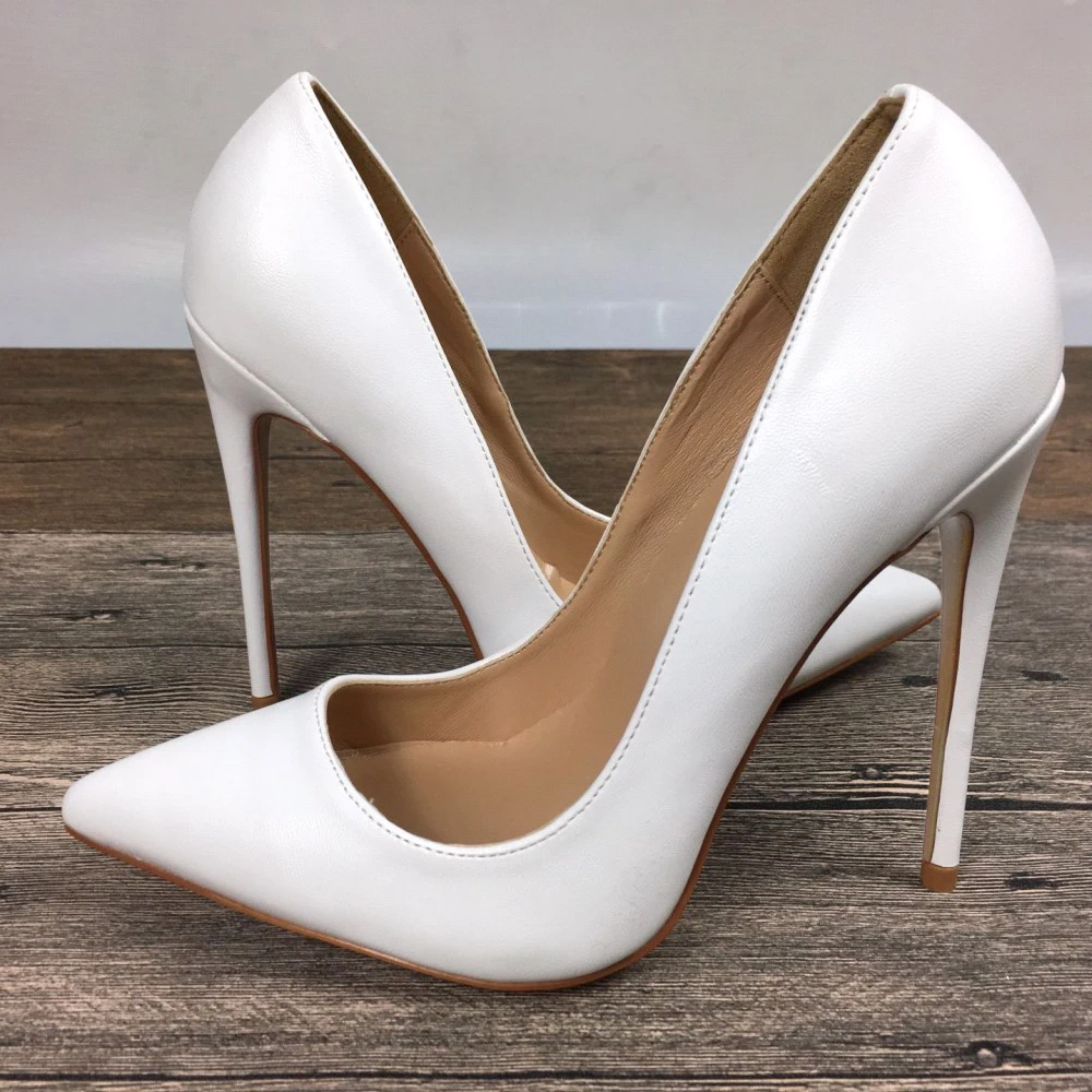 New White women s High  Heels  Shoes  Exclusive Brand  Patent 