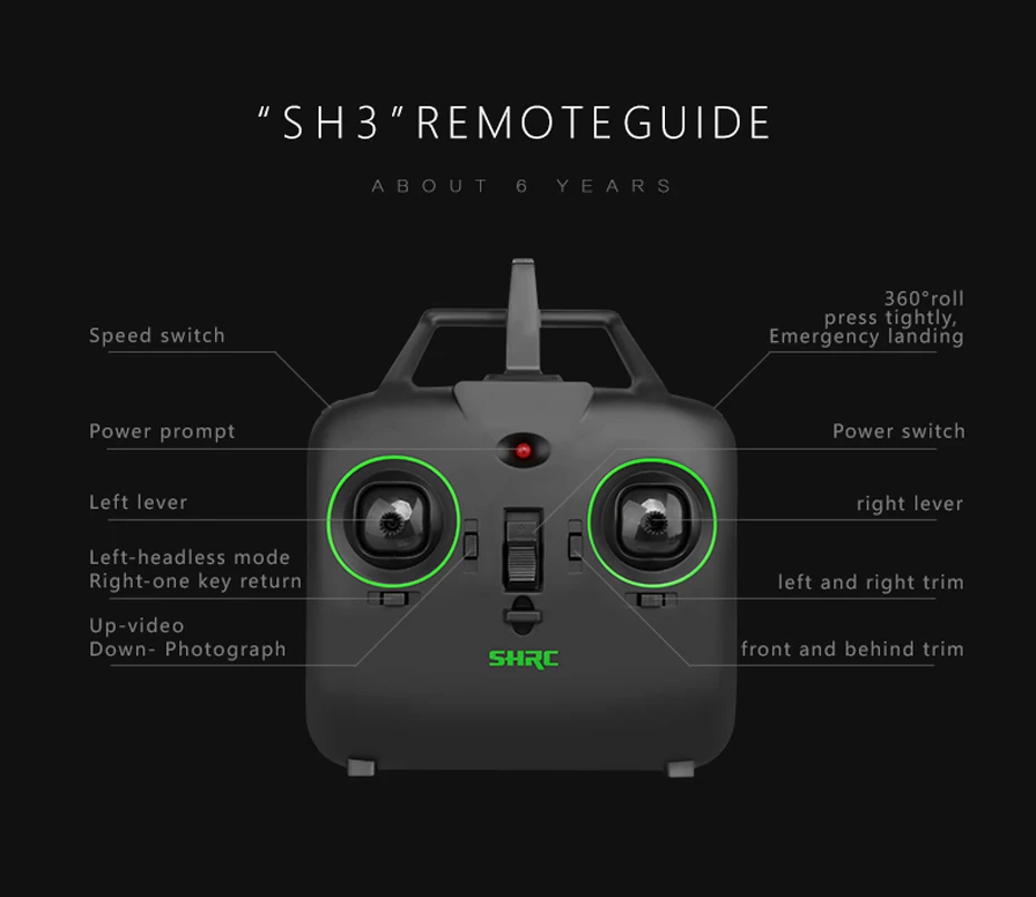 HR SH3 селфи Радиоуправляемый Дрон 2.4 ГГц 4ch Quadcopter с WI-FI Камера HD FPV-системы вертолет