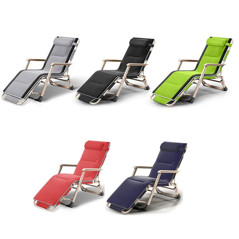 Регулируемый стул для сна складной рыбалки со стальной трубкой 200 кг