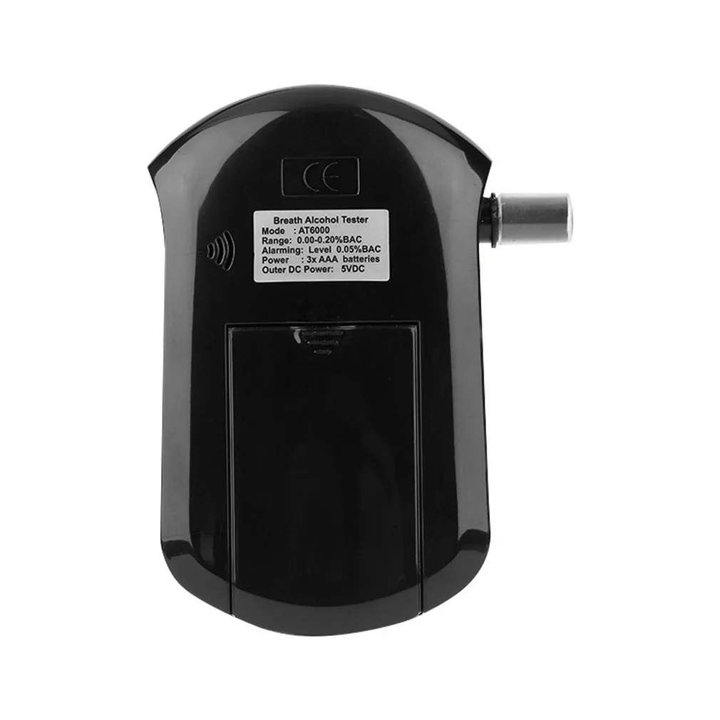 ALC Smart дыхательный алкогольный тестер цифровой ЖК-дисплей анализатор Алкотестер AT6000 высокое качество