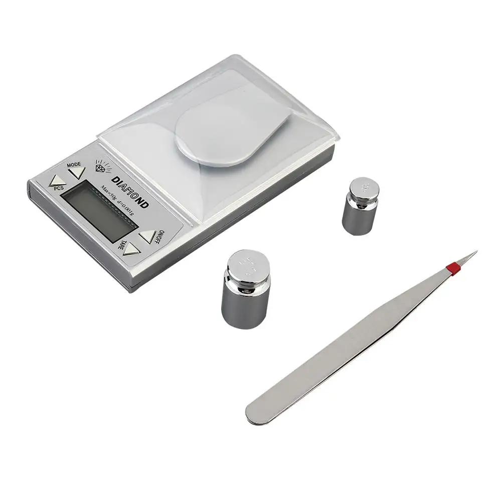 

Digital Jewelry Scale 50g 0.001g LCD Herb Balance Backlight Electronic Scales