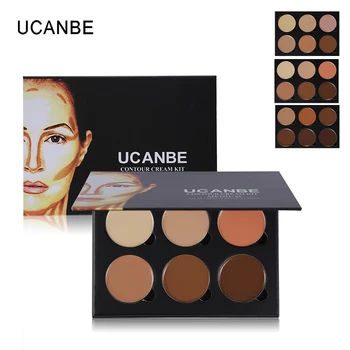

UCANBE Brand 6 Colors Concealer Palette Make Up Base Makeup Corrector Camouflage Contour Palette Highlight Face Concealer Cream