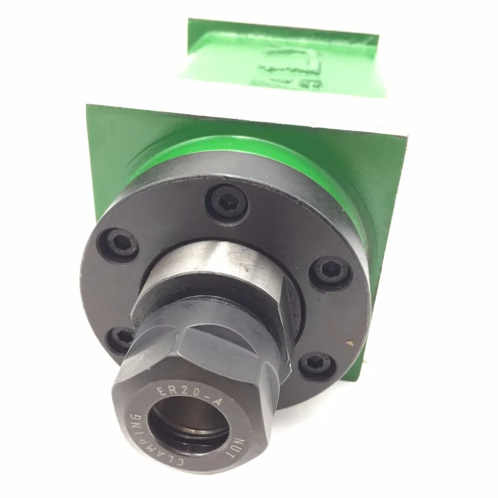 750W 1HP Power Head ER20 Chuck Spindle Unit 80mm Mechanical Spindle CNC