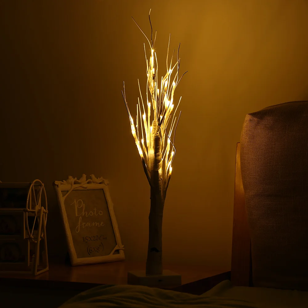 

Indoor Decorative Table Lamps With Bendable Branches Modern 24 LEDs LED Tree Light Night Lights For Living Room Party Festival