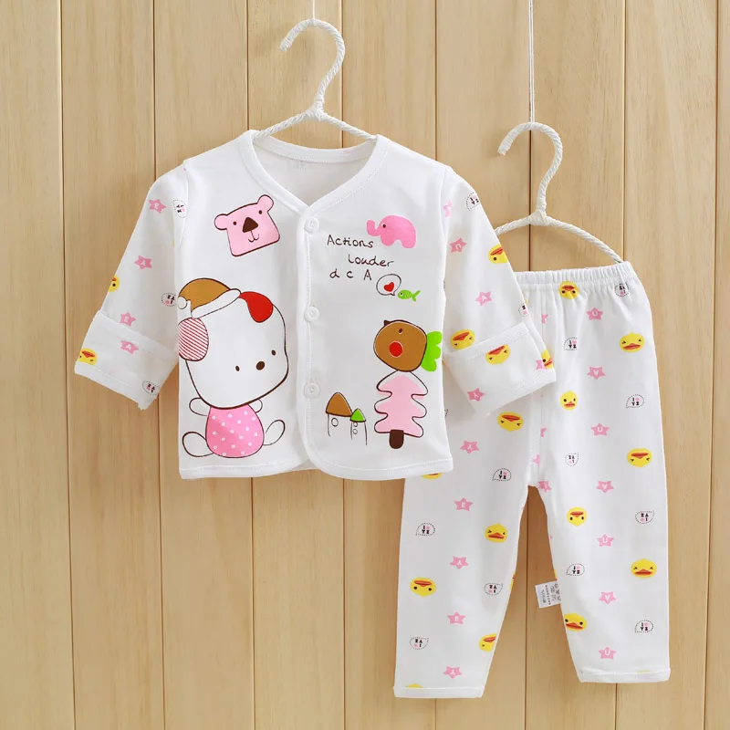 

Fashion baby boy clothes Cartoon printing t-shirt+pants newborn baby girls clothing set infant outfits children's clothing