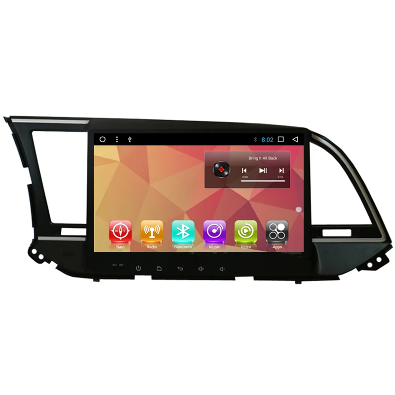 

10" Android Car Multimedia Stereo GPS Navigation DVD Radio Audio Sat Nav Head Unit for Hyundai Elantra 2014 2015 2016 2017 2018