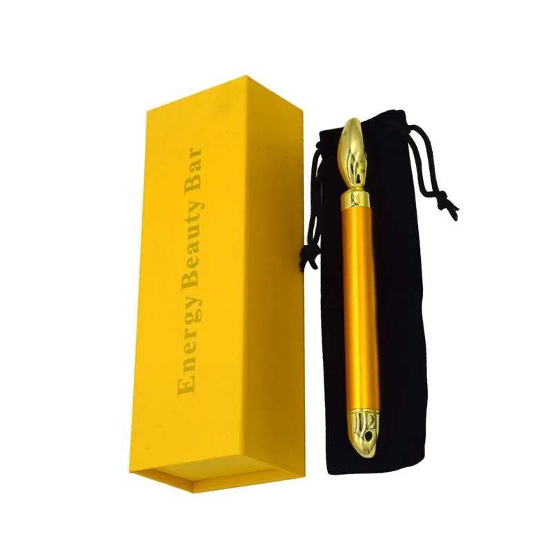 

24k Gold Beauty Bar Skin Care Pulse Firming Facial Roller Massager Anti-aging