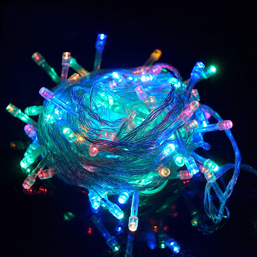-8-Modes-Colorful-Flash-10M-100-LED-String-Lights-110V-220V-Warm-White-Waterproof-Holiday