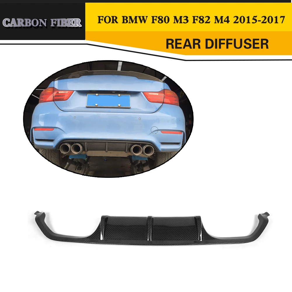 Задний диффузор для губ BMW F80 M3 F82 M4 Купе Седан трансформер 2015 2016 2017 спойлер из