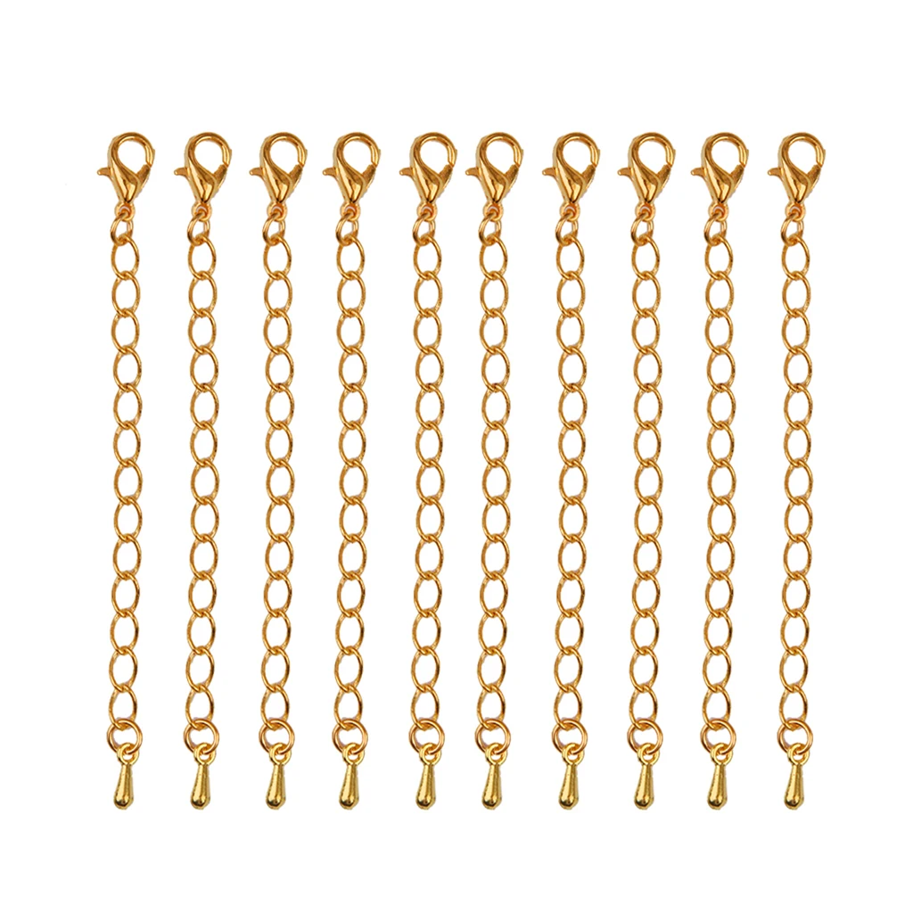 10 Pieces 70 Mm Jewelry Findings 70 mm Extension Chain for Necklaces
