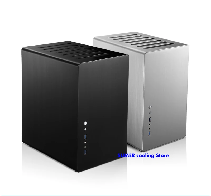 Jonsbo RM2 HTPC мини алюминиевое шасси, ATX маленький чехол для компьютера, поддержка ATX материнская плата по стандарту ATX блок питания