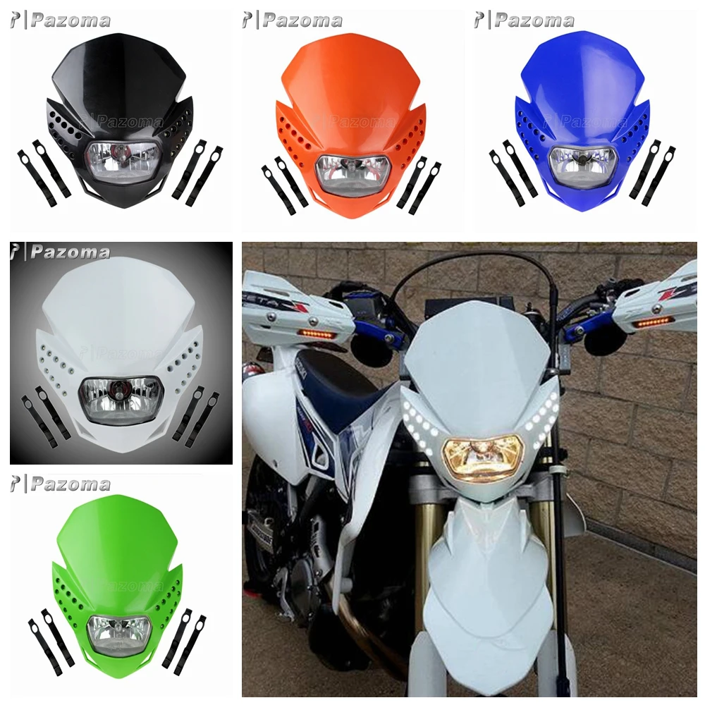 Светодиодная фара для мотоцикла Головной фонарь с указателем поворота Kawasaki Honda