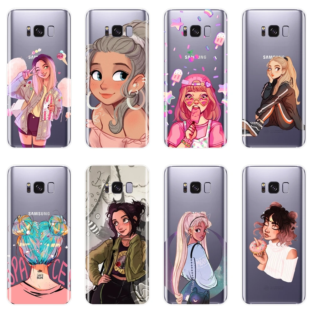 Чехол для телефона Samsung Galaxy Note 9 8 5 4 Kawaii Girl Kpop силиконовая Мягкая задняя крышка S5 S6