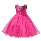 Save 6.26 on Baby Girls Party Dress Kids Children Girls Sleeveless Sequins Formal Wedding Dress Flower Princess Dress 4 to 10 Years