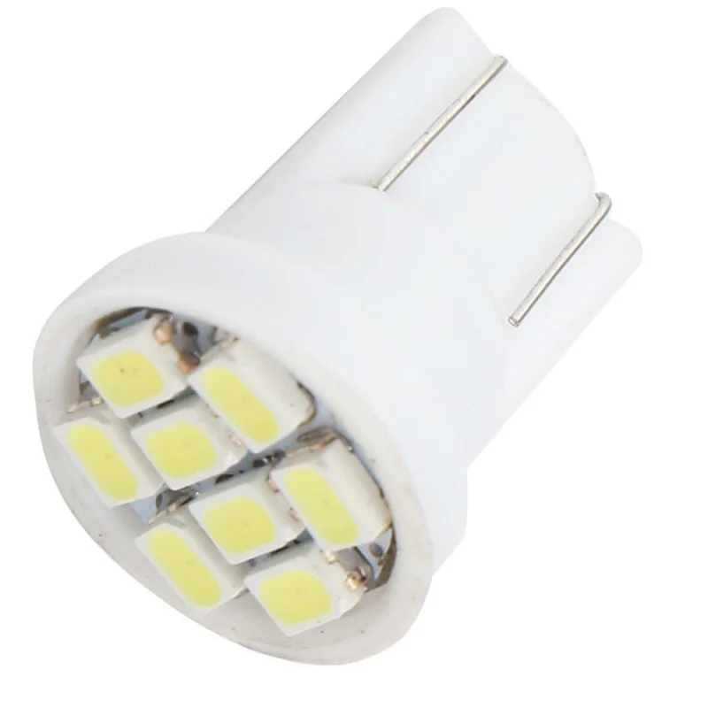 

1W DC12V white T10 1206 8SMD car LED side light lamp tail lamp license plate lamp door lamp 1PCS JTCL030-1-ly