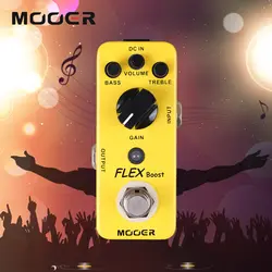 MOOER широкий диапазон усиления Flex Boost Гитары педаль эффектов Правда Обход металлический В виде ракушки