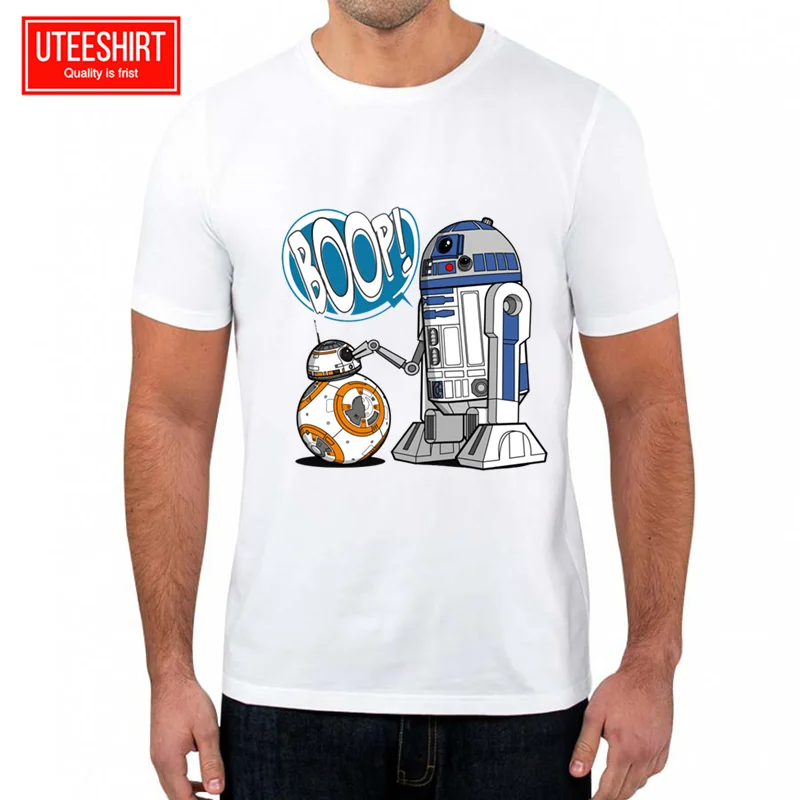 

Men's Star Wars Porg Bb8 T-shirt Women Short Sleeve Harajuku 2019 T Shirt Unisex Skateboard Tshirt Man Clothes Streewear