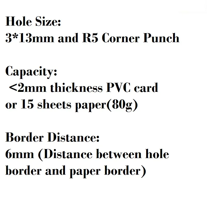 3X13 мм Дырокол и R5 угловой дырокол для ПВХ карты, фото, бумаги; 2 в 1 Дырокол