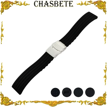 

18mm 20mm 22mm 24mm Silicone Rubber Resin Watch Band for Citizen Men Women Strap Wrist Loop Belt Bracelet Black + Tool + Pin